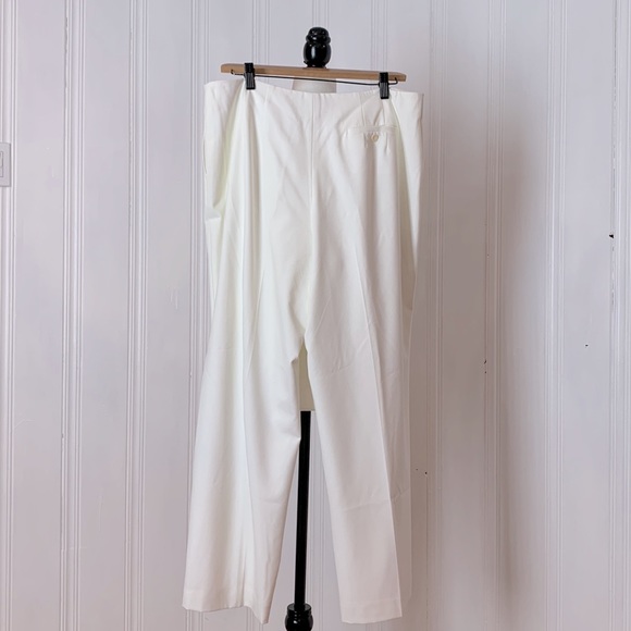 Classic white wide leg pants by TALBOTS - Picture 2 of 6